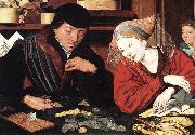 REYMERSWALE, Marinus van The Banker and His Wife rr USA oil painting reproduction